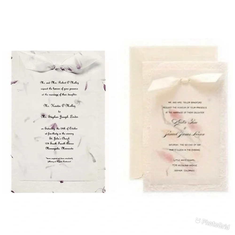 🌸Gartner Studios Hand-Made Paper Invitation Kit🌸10-Count